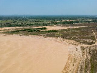 Aerial view of the landscape protection area 