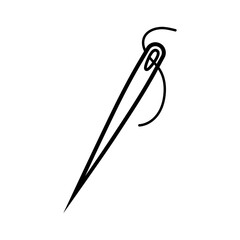sewing needle icon. sew icon. 