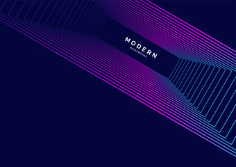 Modern blue purple background New Trend. Abstract line high tech banner. Concept technology, futuristic, Ai, network, business, online, financial, presentation, cover, advert