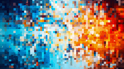 Fototapeta premium Abstract chaotic geometric shapes. Futuristic background