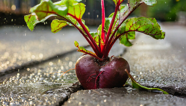 Heart shaped beetroot: Regrowth life  in the most unlikely places