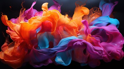 Pure abstraction with an enchanting and vibrant colorful background. Vibrant chaos. Abstract dance. Harmonious blend of hues to evoke emotions and stir your imagination.