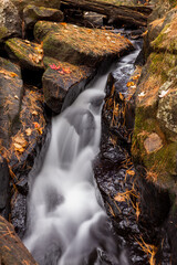 waterfall in autumn