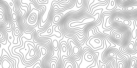 Topographic Map in Contour Line Light topographic topo contour map and Ocean topographic line map with curvy wave isolines vector Natural printing illustrations of maps 