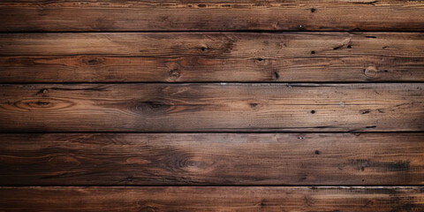 Obraz premium An aged, grunge-style wooden timber texture in rustic brown, suitable for backgrounds on walls, floors, or tables.