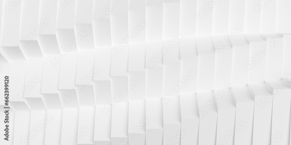 Poster abstract modern minimal white vertically rotated stairs or steps geometry pattern background
