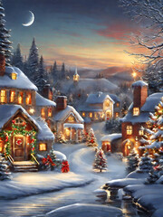 Fototapeta premium christmas tree in the city