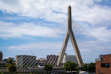 Leonard P. Zakim Bunker Hill Memorial Bridge, Boston, Massachusetts, USA