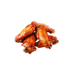 Chicken Wings. Isolated on white background.