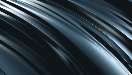 Abstract silver gradient background. Flow chrome liquid metal waves.