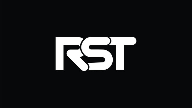  RST Letter Initial Logo Design Template Vector Illustration. 