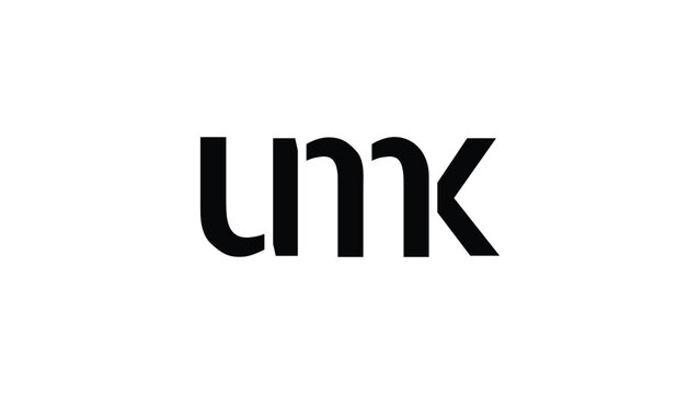 umk Letter Initial Logo Design Template Vector Illustration. 