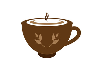 coffee or tee cup icon,  web symbol - editable stroke vector illustration