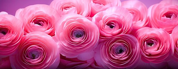 pink ranunculus flowers