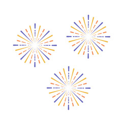 Obraz premium Fireworks Illustration