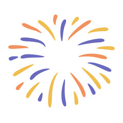 Obraz premium Fireworks Illustration