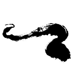 巳・蛇・へびの墨絵風イラスト素材　ベクター