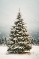 Winter Snow Biggest Christmas Tree