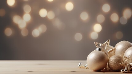 christmas decor with copy space