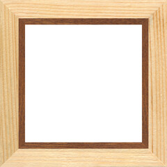 Wooden marquetry frame, wooden frame made of a combination of different woods