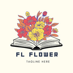 The Flower Logo Design of FL Flower