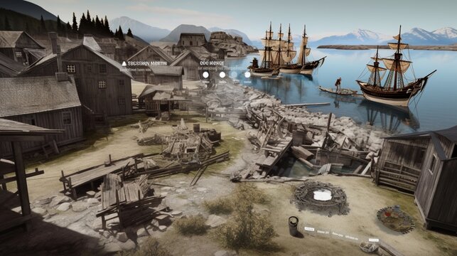  a detailed image of a historical site brought to life with AR overlays, illustrating the power of this technology in storytelling