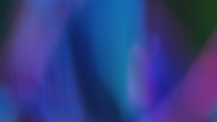 Defocused colorful light. Neon glow. Blur prism background. Soft illusion effect.