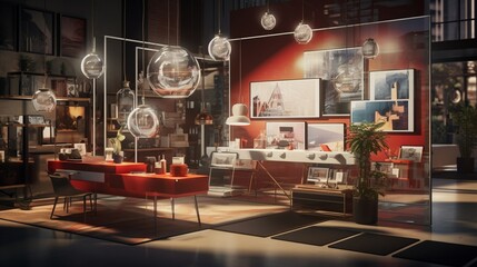 Fototapeta na wymiar hyper-realistic scene illustrating the artistry of IoT, where smart objects harmonize to enhance daily life with elegance and precision