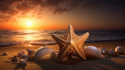 starfish on the beach