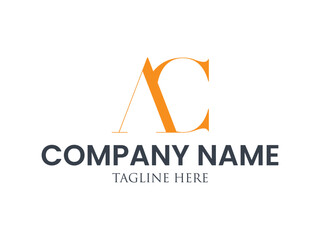 Ac modern uniq letter logo