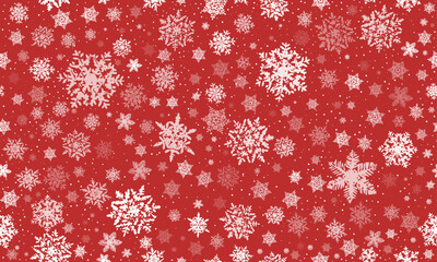 red background with snowflakes,
seamless snowflake pattern, 
New Year's pattern, pattern with snowflakes, background with snow