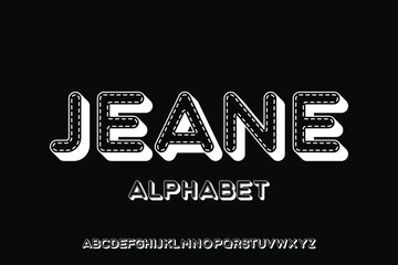 Display alphabet font vector suitable for headline, title, poster, and many more