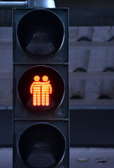  Rote homosexuelle Ampelmännchen