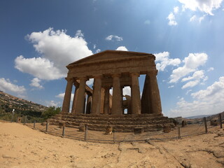 The impressive pantheon of Agrigento Italy