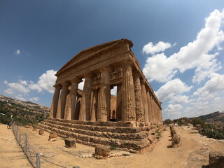 The majestic pantheon of Agrigento Italy
