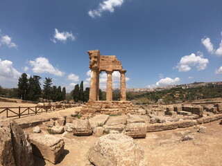 nice greek ruins in Agrigento Italy © Vctor