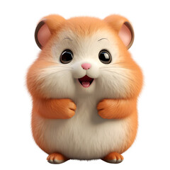 Fototapeta premium Adorable funny chubby cat, ai generative