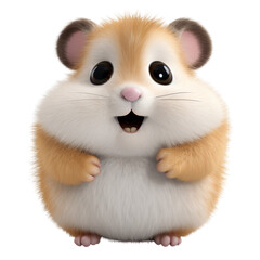 Adorable funny chubby cat, ai generative