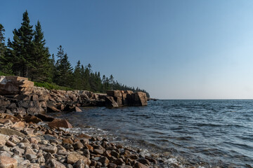 Coastline along Schoodic Penninsula and Winter Harbor.