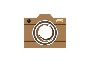 Camera icon symbol abstract unique vector logo design