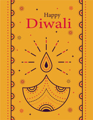 Wishing Happy Diwali Greeting Card