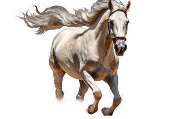 Horse Nature's Roaring To The Bad on a Clear Surface or PNG Transparent Background.