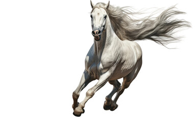 Horse Roaring To The Bad Community on a Clear Surface or PNG Transparent Background.