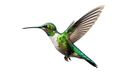 Hummingbird Nature's Roaring in the Wild on a Clear Surface or PNG Transparent Background.