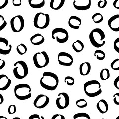 Obraz premium Seamless pattern with sketch circles shape