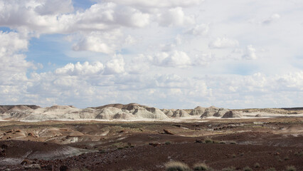 cloud shadow passing over desert