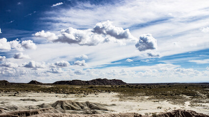 landscape with blue sky