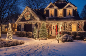house in winter