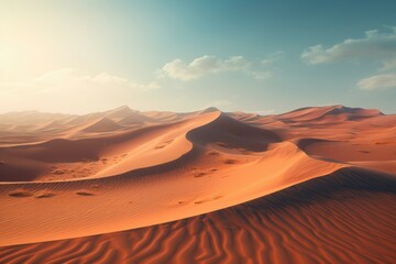 Fototapeta na wymiar Dunes of fine, iridescent dust shimmer across uncharted terrains.
