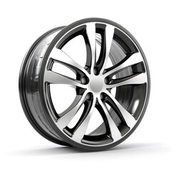 Obraz premium Alloy car disk, wheel isolated on white background
